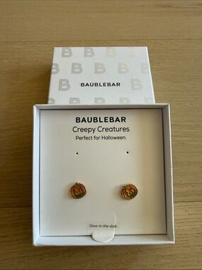 Baublebar pumpkin earrings